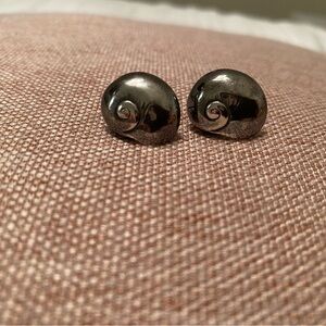 Mignon Faget SILVER Garden Snail Earrings